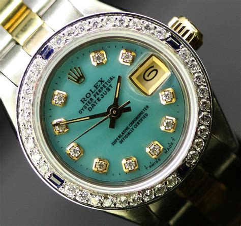 rolex oyster diamond ladies|Rolex diamond bezel prices.